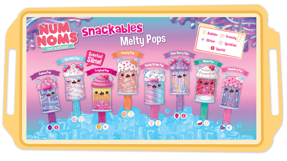 Num Noms Snackables Birthday Cake Slime Kit with Slime and Toppings